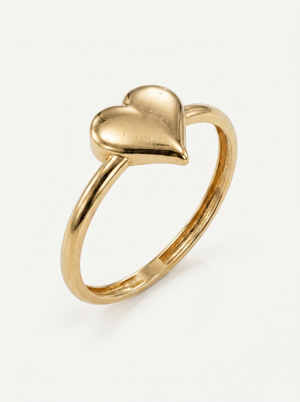 Molten Heart Gold Ring