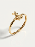 Winged Butterfly Gold Ring
