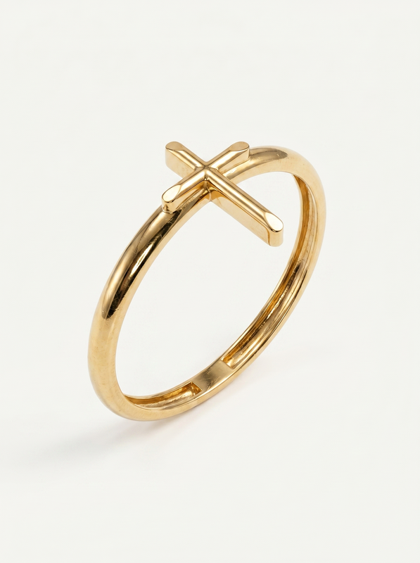 Eternal Cross Gold Ring