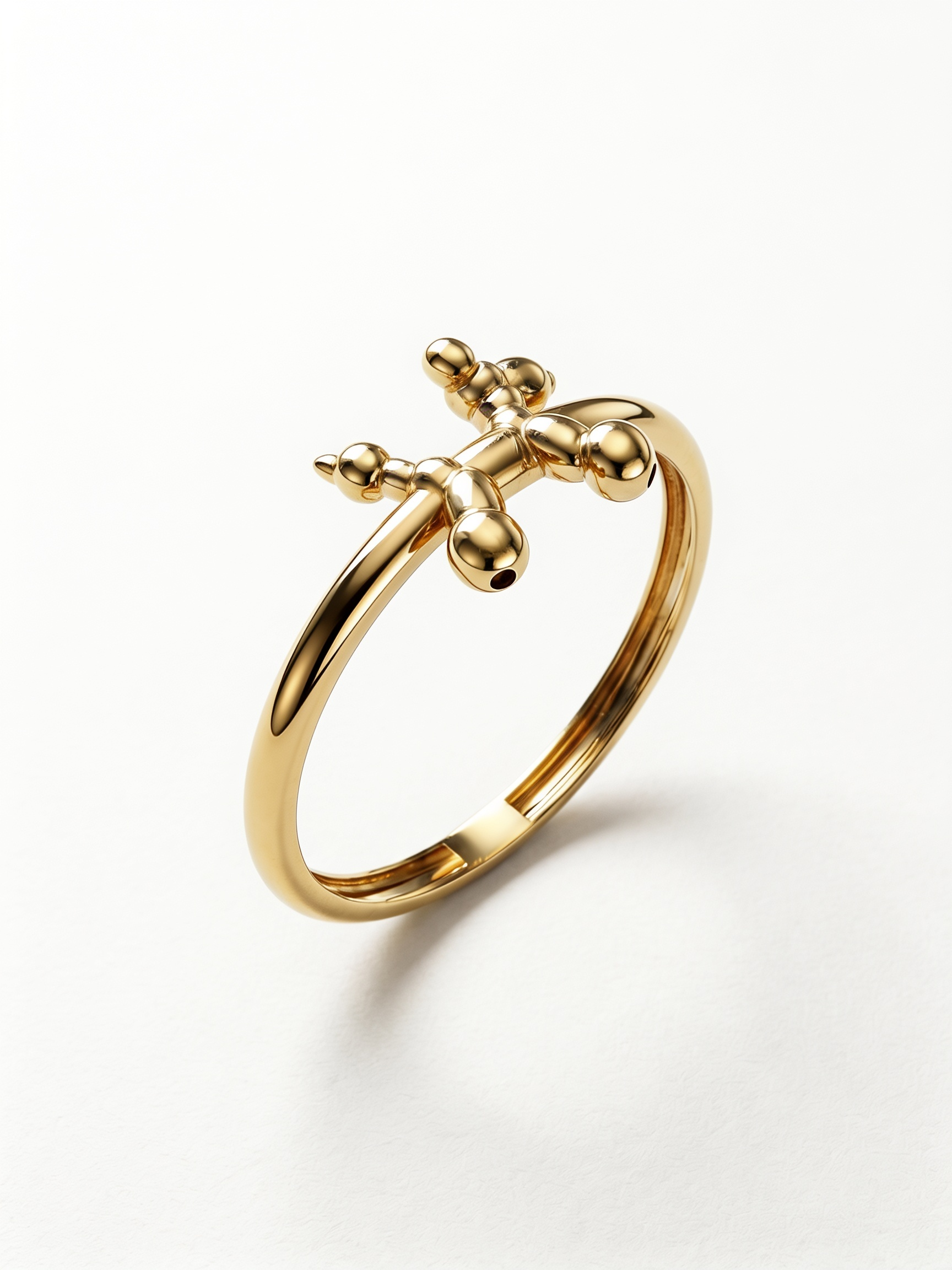 Sun and Moon Gold Ring
