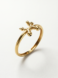 Vintage Skeleton Key Gold Ring