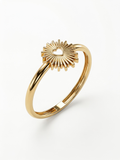 Twisted Rope Circle Gold Ring