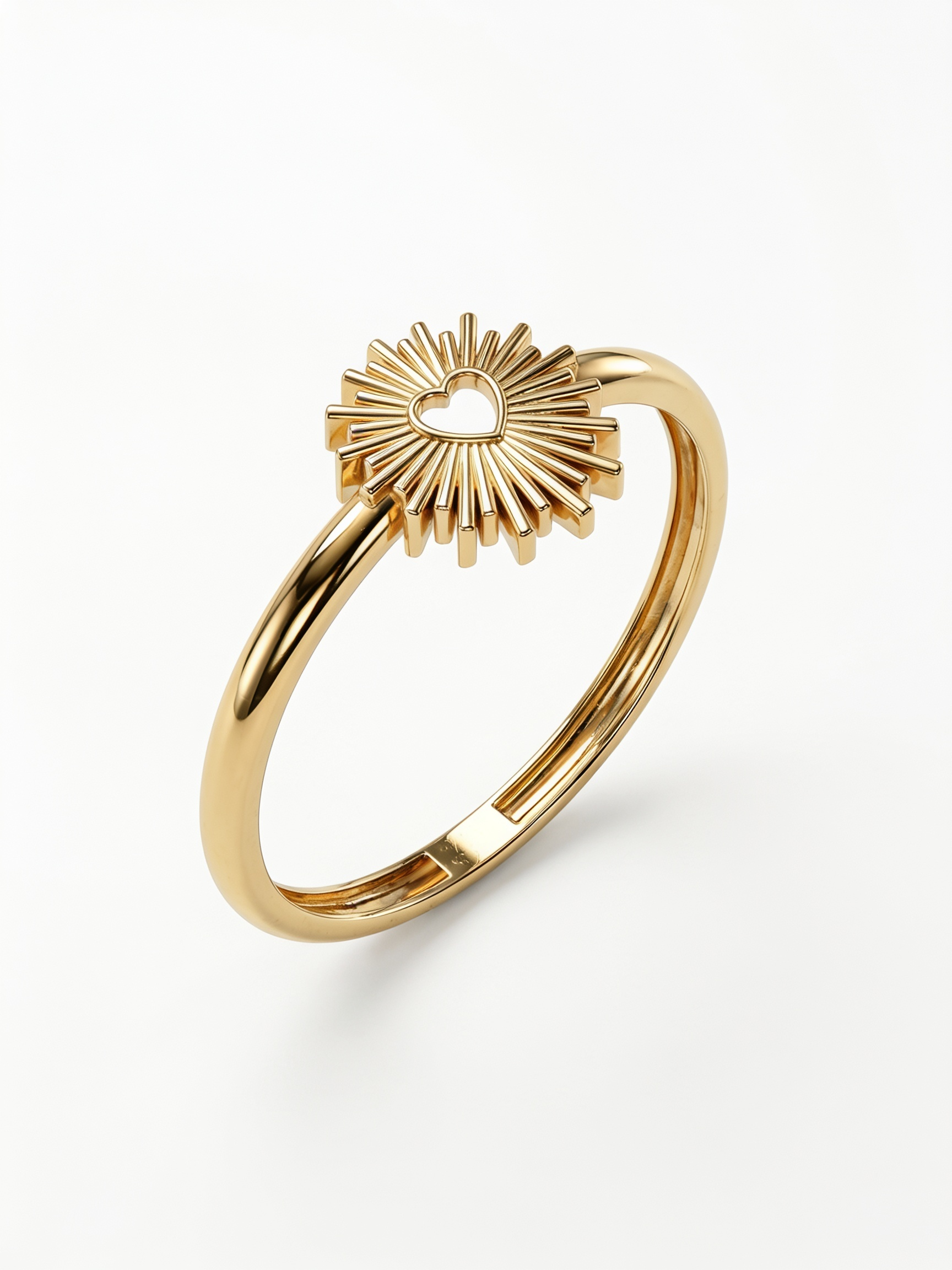 Twisted Rope Circle Gold Ring