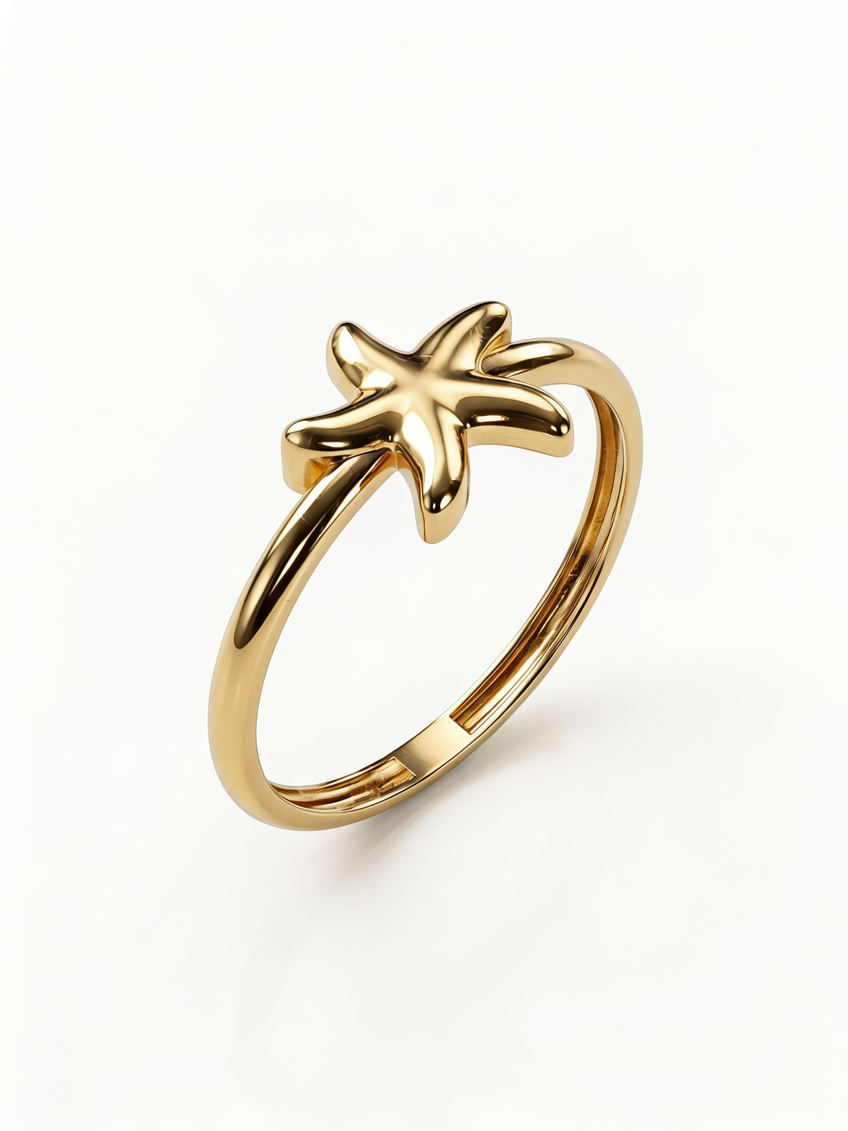 Radiant Heart Gold Ring