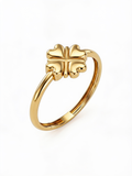 Bear Hugging Heart Gold Ring
