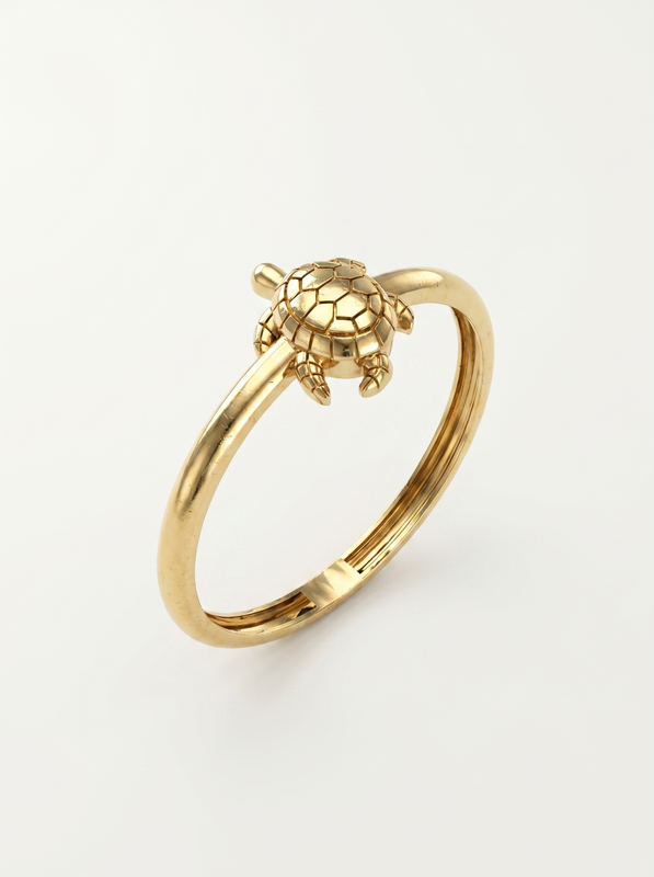 Bubble Daisy Bloom Gold Ring