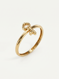 Bowtie Teddy Bear Gold Ring