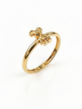 Polished Teddy Bear Gold Ring