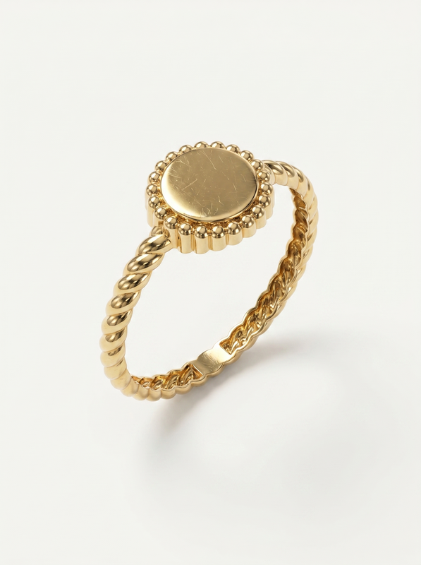 Coastal Nautilus Gold Ring