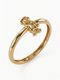 Crescent Moon Gold Ring