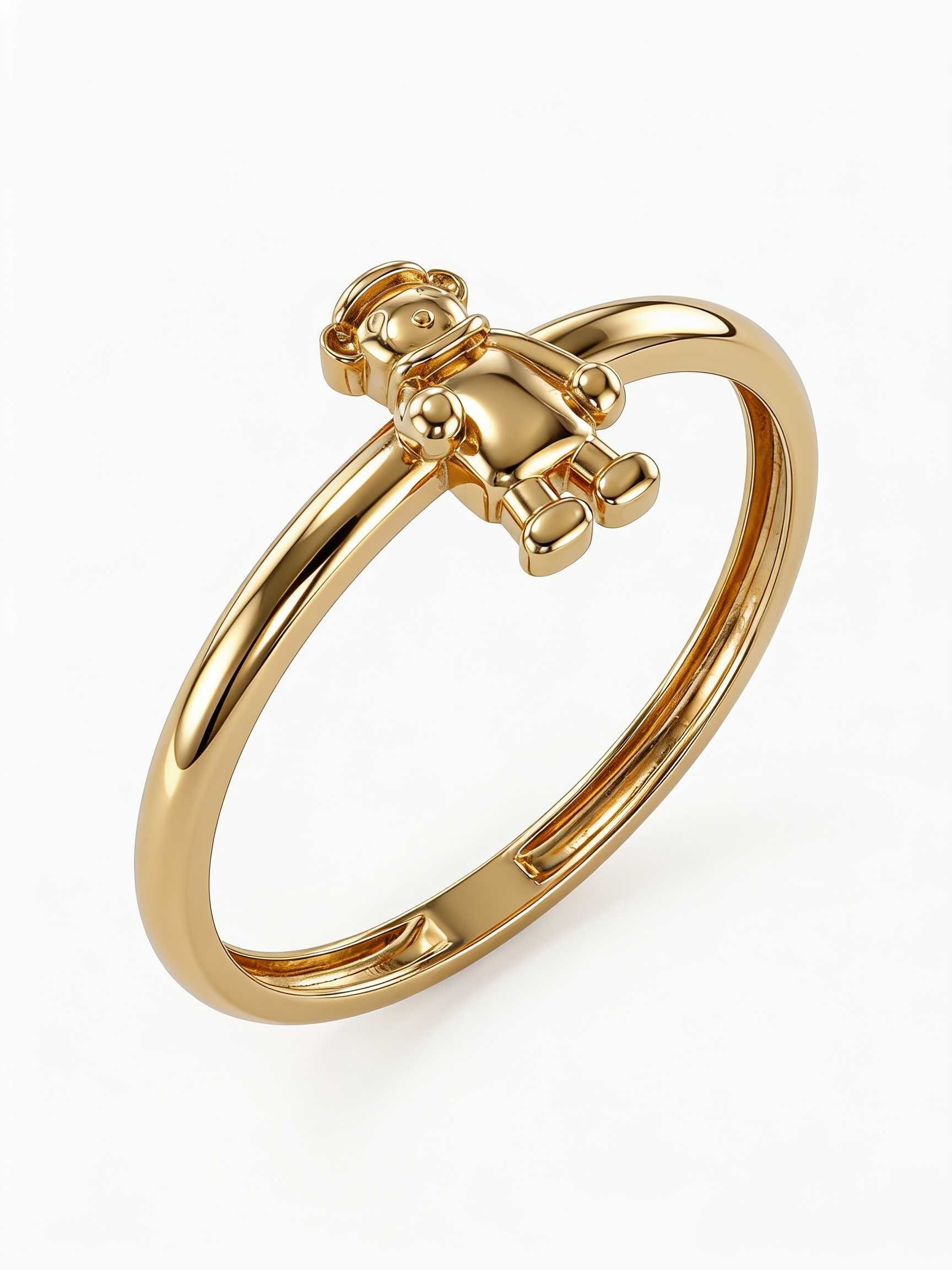 Crescent Moon Gold Ring