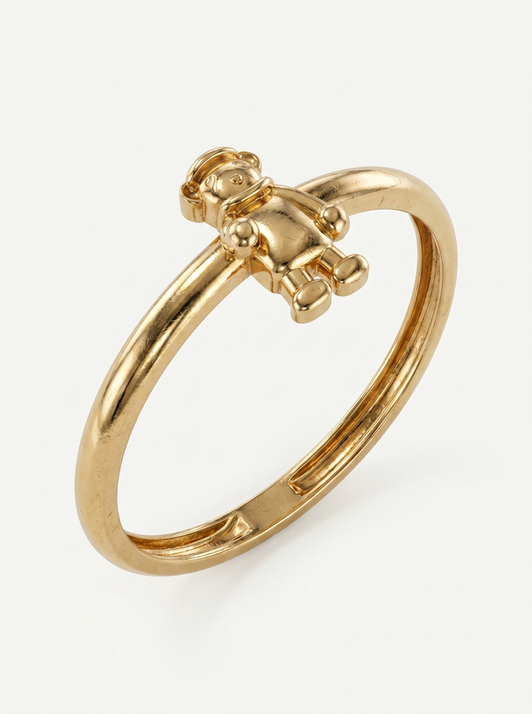 Angel Robot Gold Ring