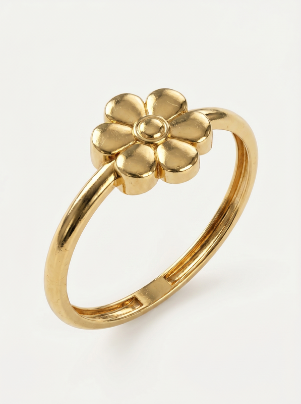 Puffy Blossom Gold Ring