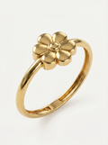 Puffy Blossom Gold Ring