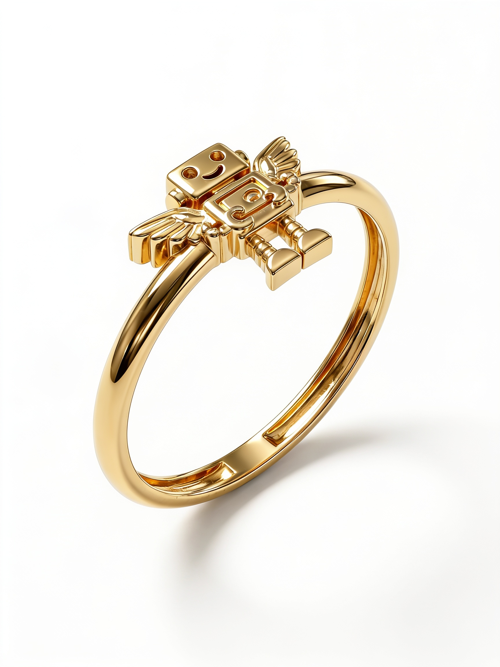 Beaded Starfish Gold Ring
