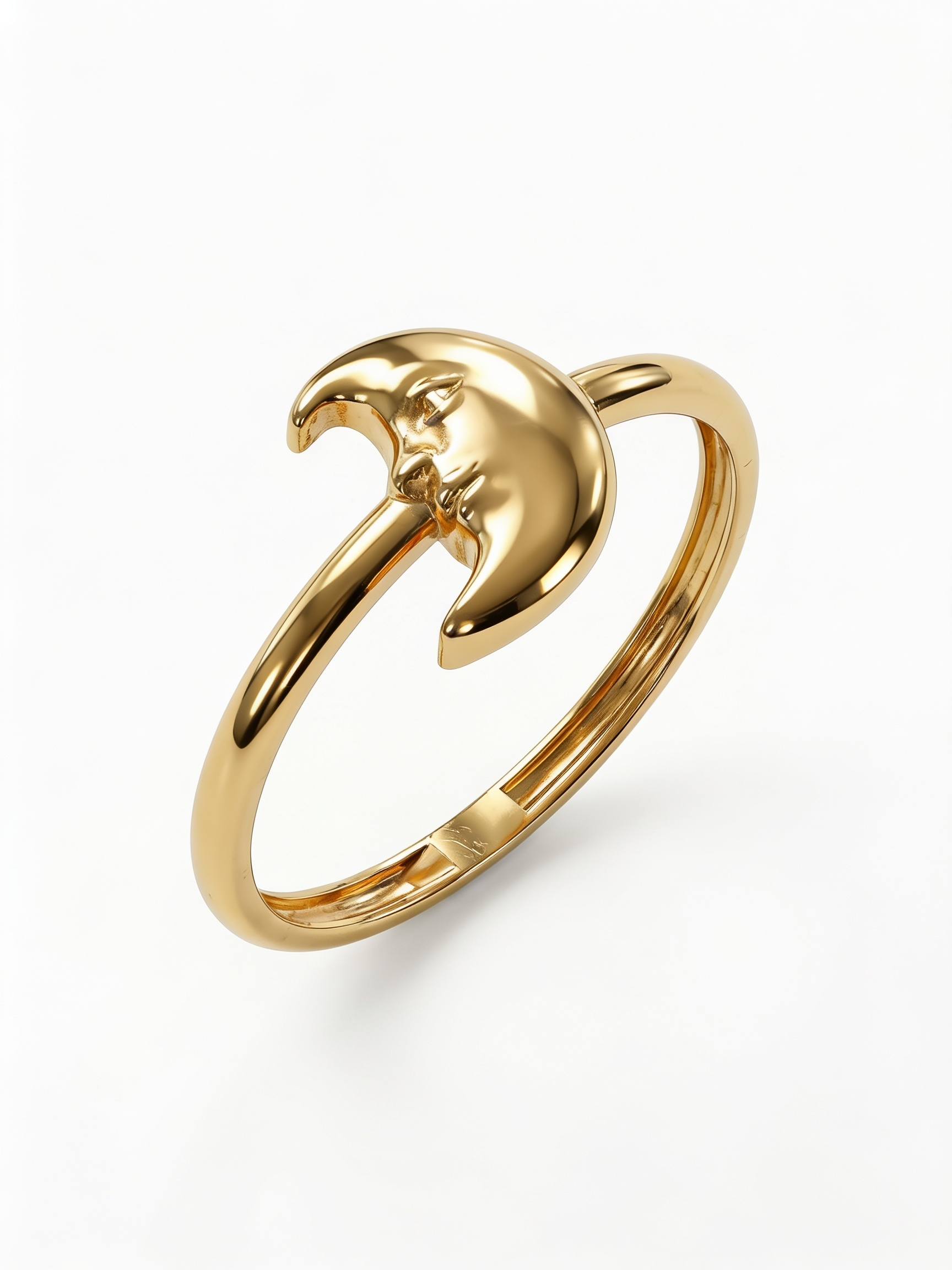 Moon Orbit Gold Ring