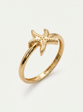 Polished Starfish Gold Ring