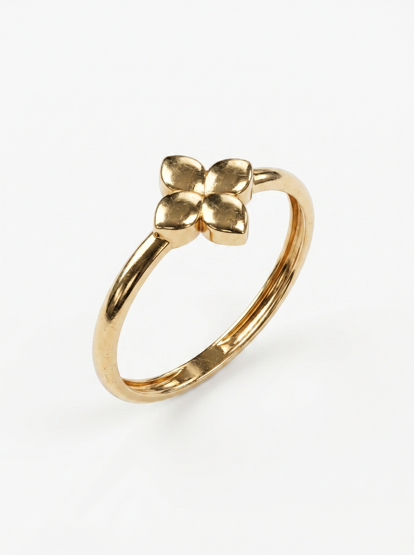 Lucky Clover Gold Ring