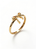 Dangling Teddy Bear Gold Ring