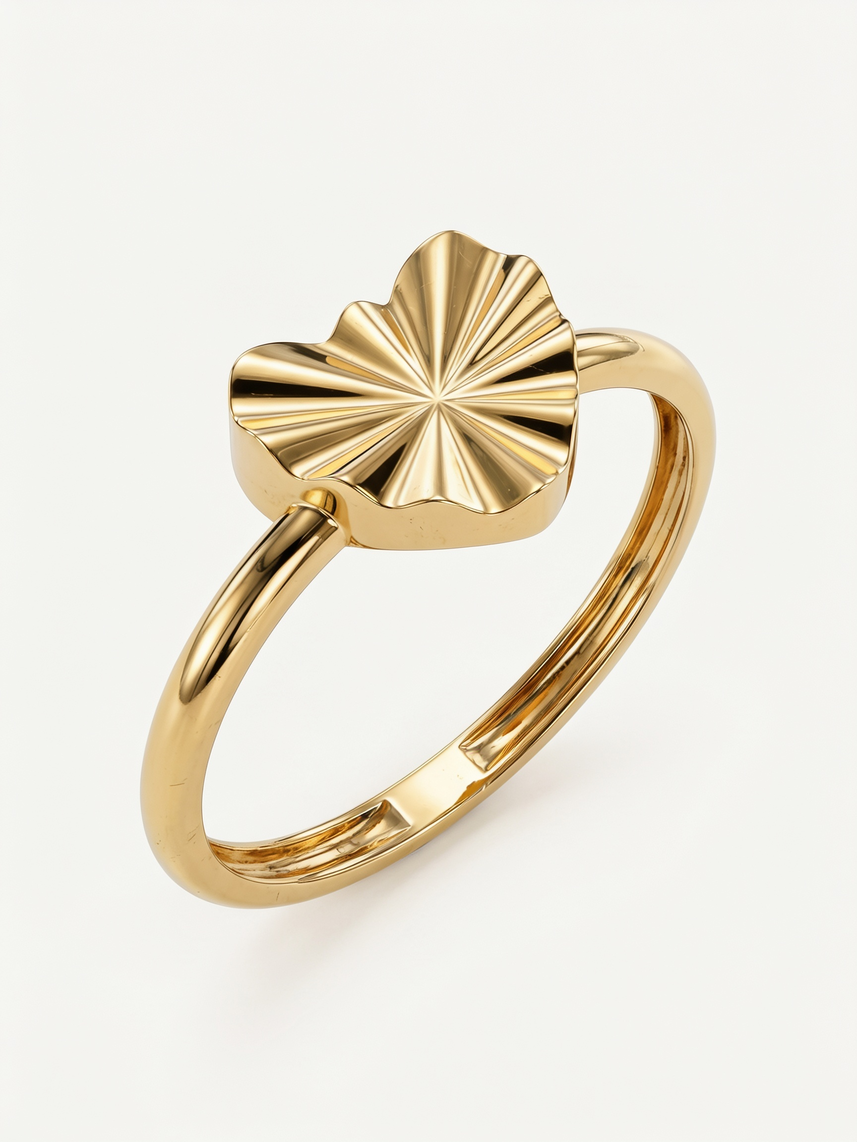 Bear with Hoop Gold Ring