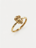 Textured Sunflower Gold Ring