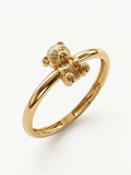 Smooth Double Horn Gold Ring
