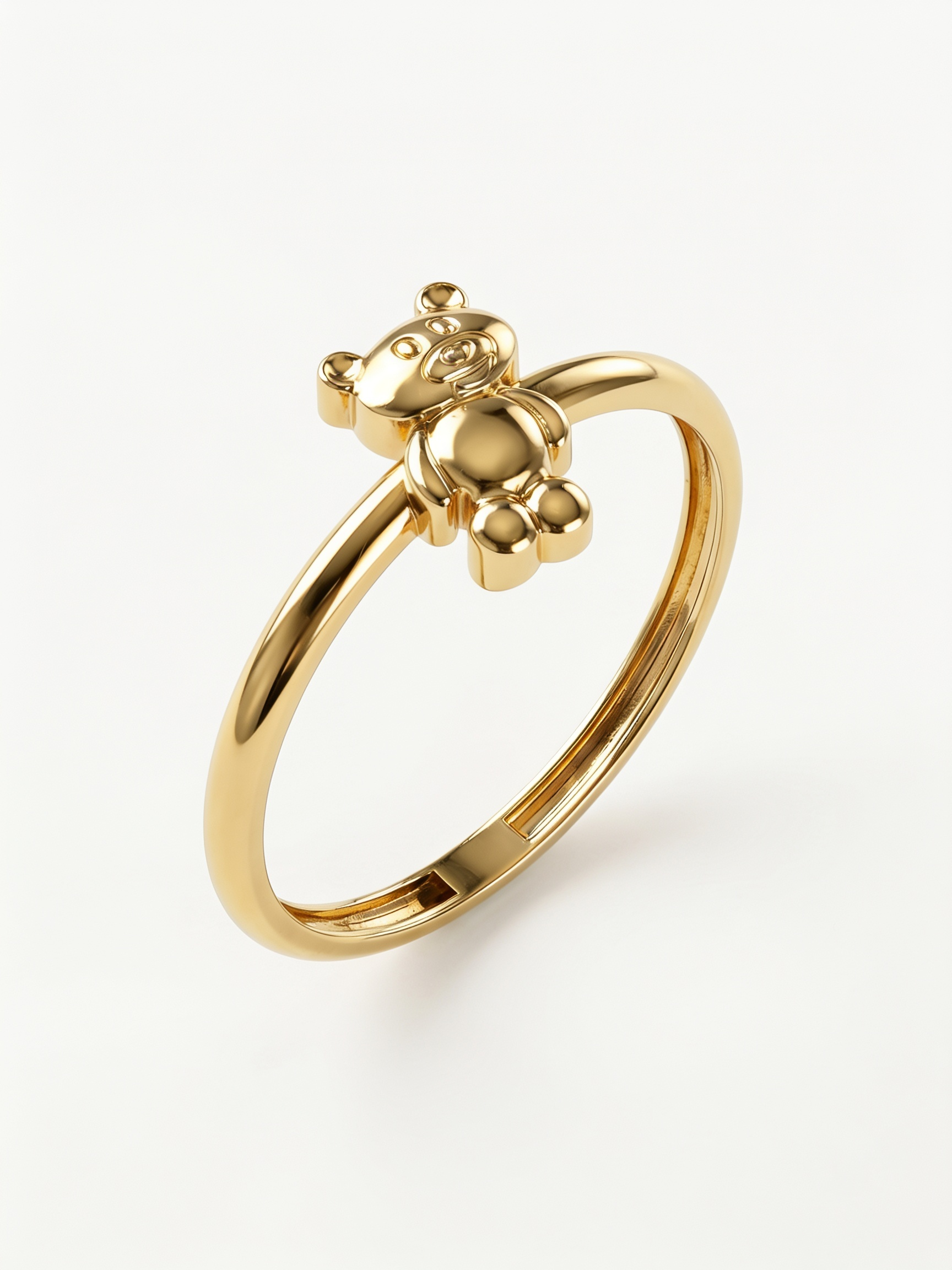Balloon Bear Gold Ring