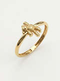 Polished Teddy Bear Gold Ring