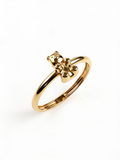 Sprawled Teddy Bear Gold Ring