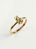 Textured Teddy Bear Gold Ring