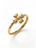 Smooth Daisy Gold Ring