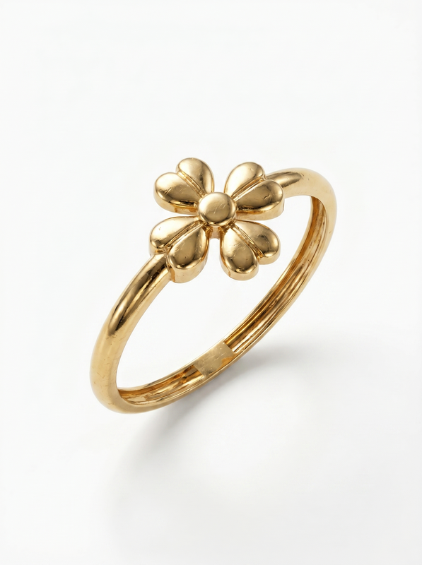 Balloon Bear Gold Ring