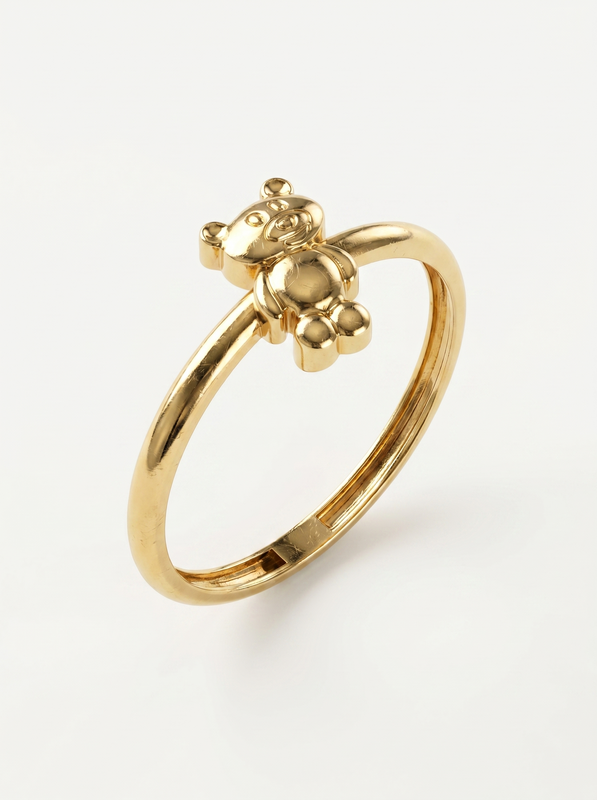 Little Bear Cub Gold Ring