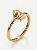 Angel Robot Gold Ring