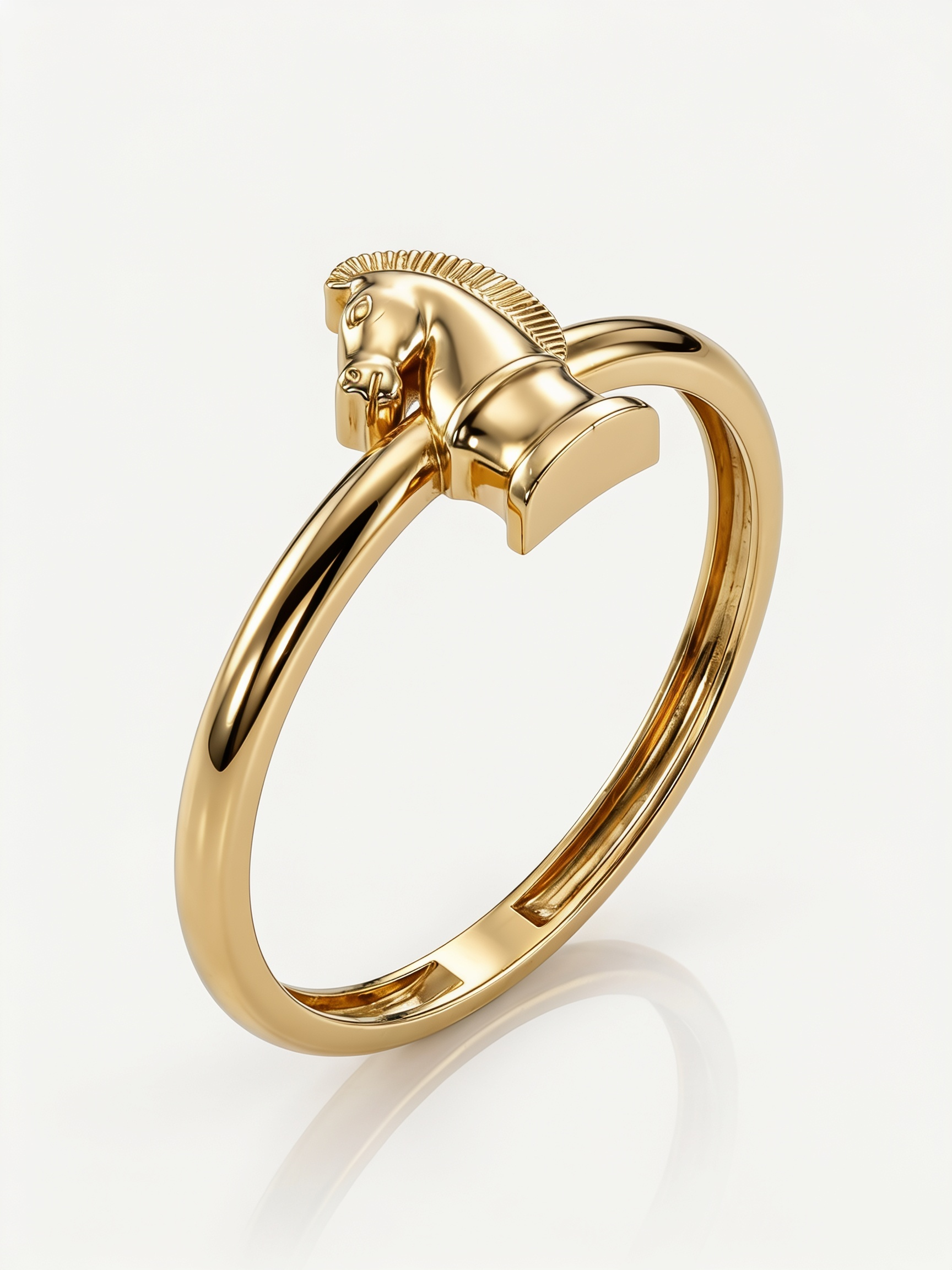 Angel Robot Gold Ring