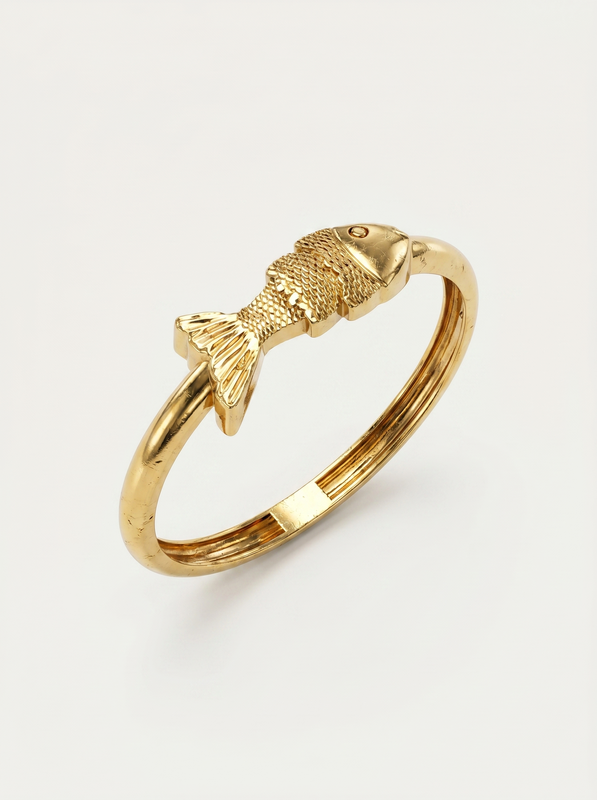 Swimming Koi Fish Gold Ring