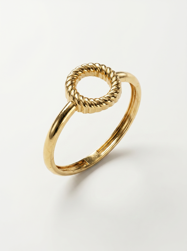 Boxing Bear Gold Ring