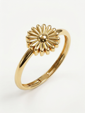 Full Bloom Daisy Gold Ring