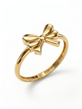 Puffy Bow Gold Ring