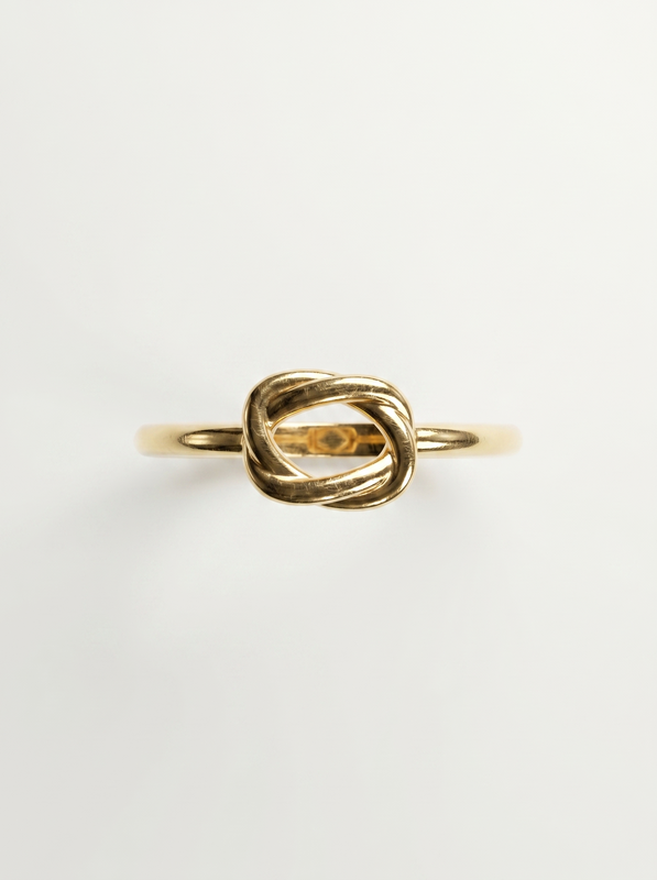 Radiant Marquise Gold Ring — Top View