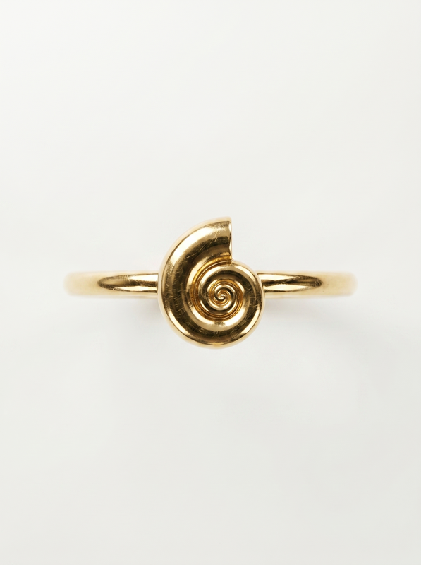 Ocean Starfish Gold Ring — Top View