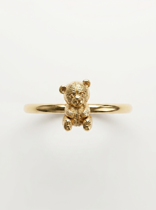 Golden Dragonfly Gold Ring — Top View