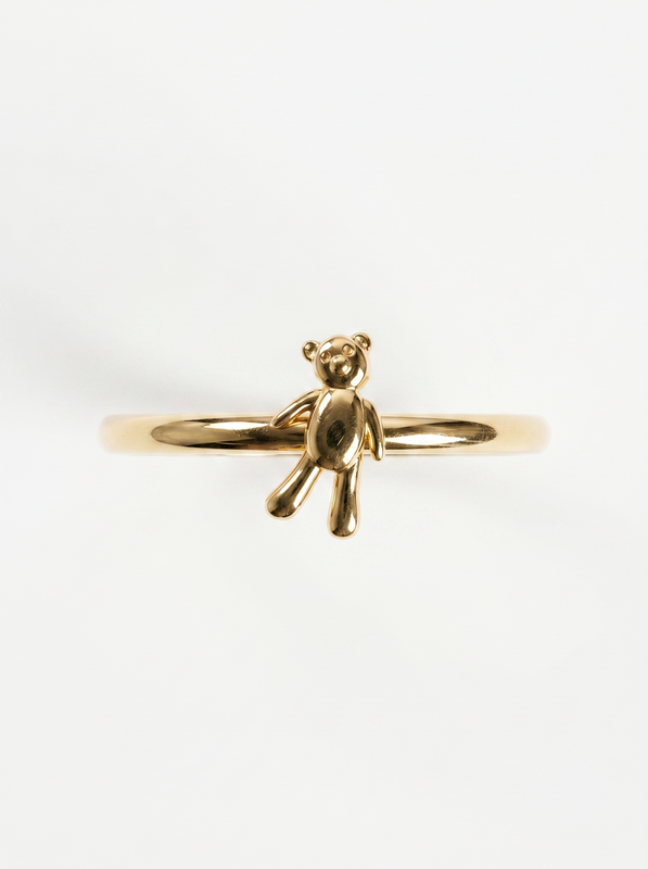 Antler Branch Gold Ring — Top View