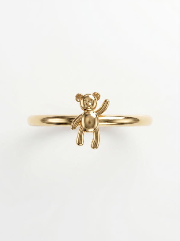 Tiny Wings Gold Ring — Top View