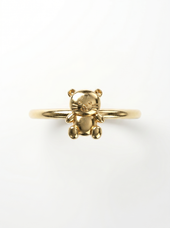 Sea Turtle Gold Ring — Top View
